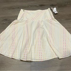 Lacoste vintage long skirt with polka dot print